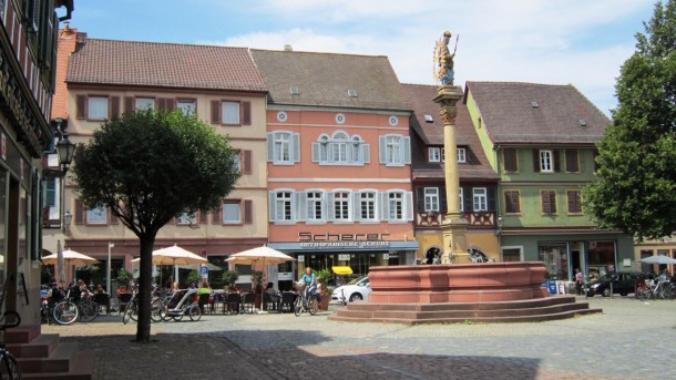 Historischer Marktplatz der Stadt Ladenburg